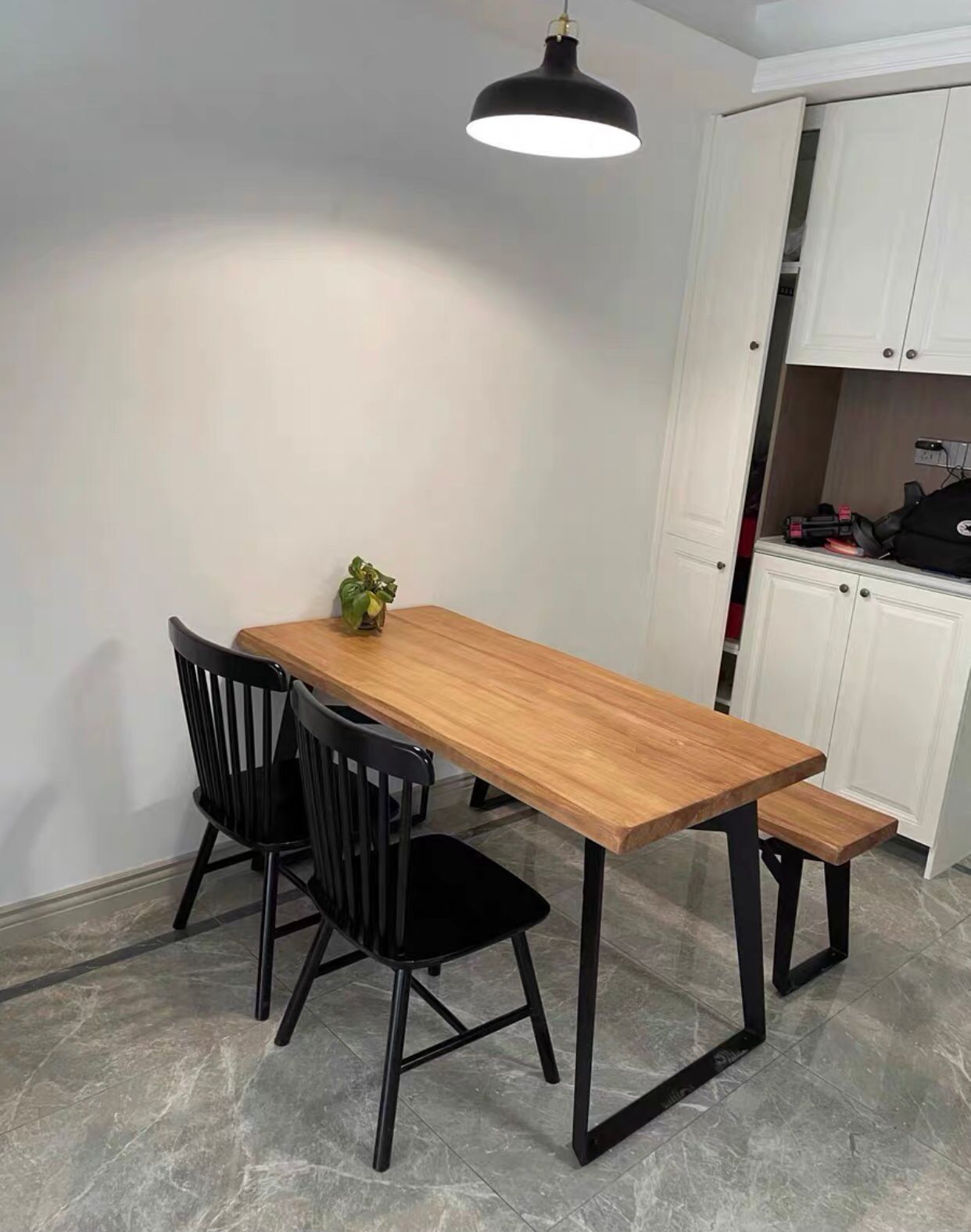 FINN Solid Wood Dining Table Scandinavian Nordic Design Hardwood Conference Table