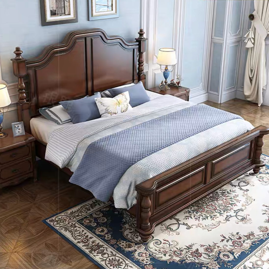 DENBY COURTYARD American Pure Solid Wood Bed Frame