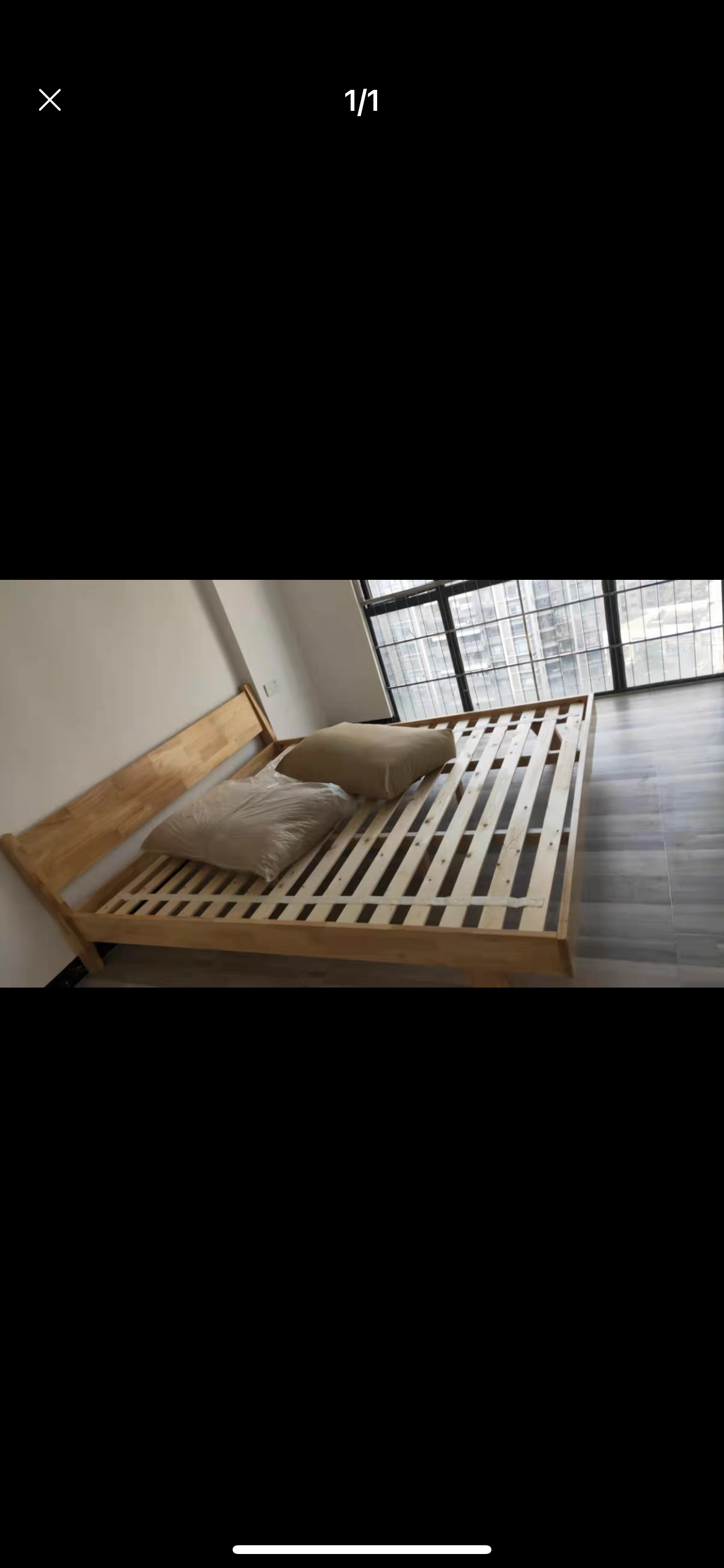 AMELIA Scandinavian Nordic Japanese Full Solid Wood Bed