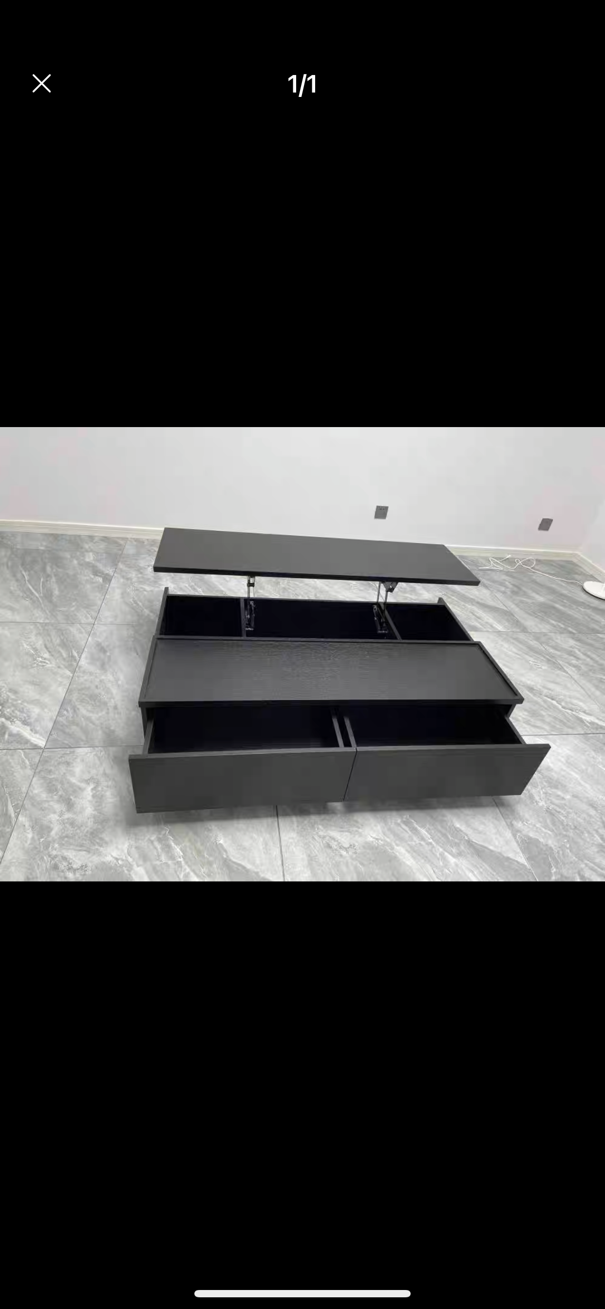 EJNAR SHERATON Scandinavian Solid Wood Veneer Multifunctional Coffee Table