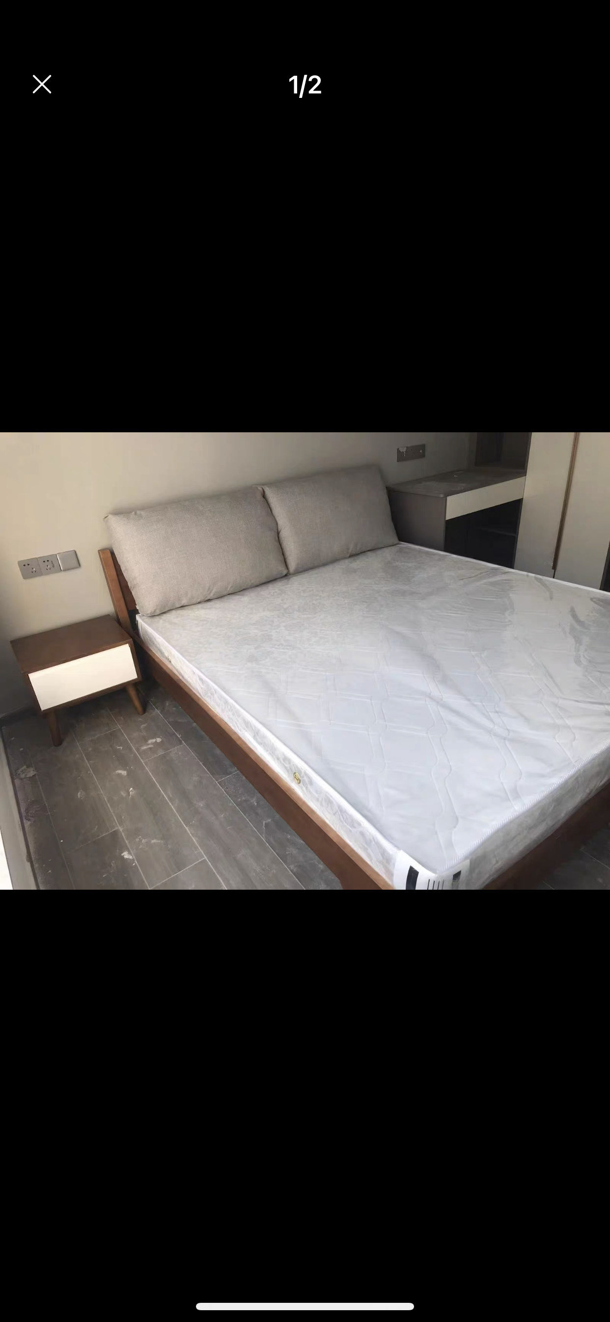 AMELIA Scandinavian Nordic Japanese Full Solid Wood Bed