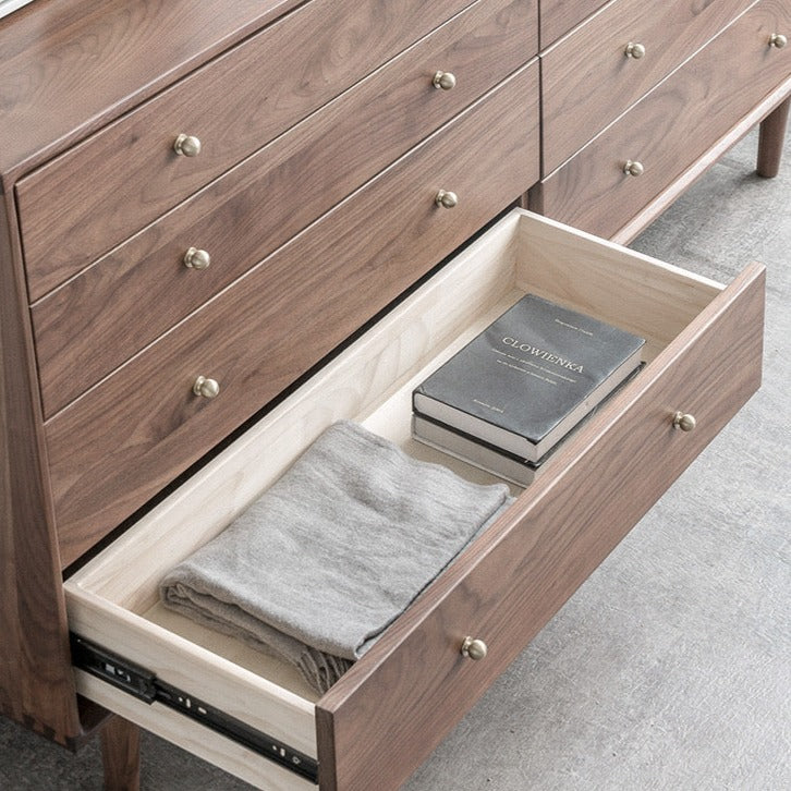 INGER COURTYARD Scandinavian Solid Wood Multi-Drawer Cabinet Chest of Drawers
