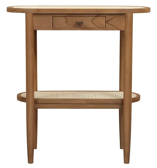 RADISSON Kelly 1 Drawer Teak Wood Hall Way Table Console TEK168 ST 001 RTKL (Almond)