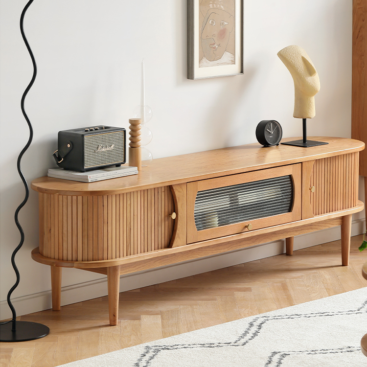 ROYALTY Solid Wood TV Console Stand 1.8m Cherry Colour Warehouse Sale $999 Final Price