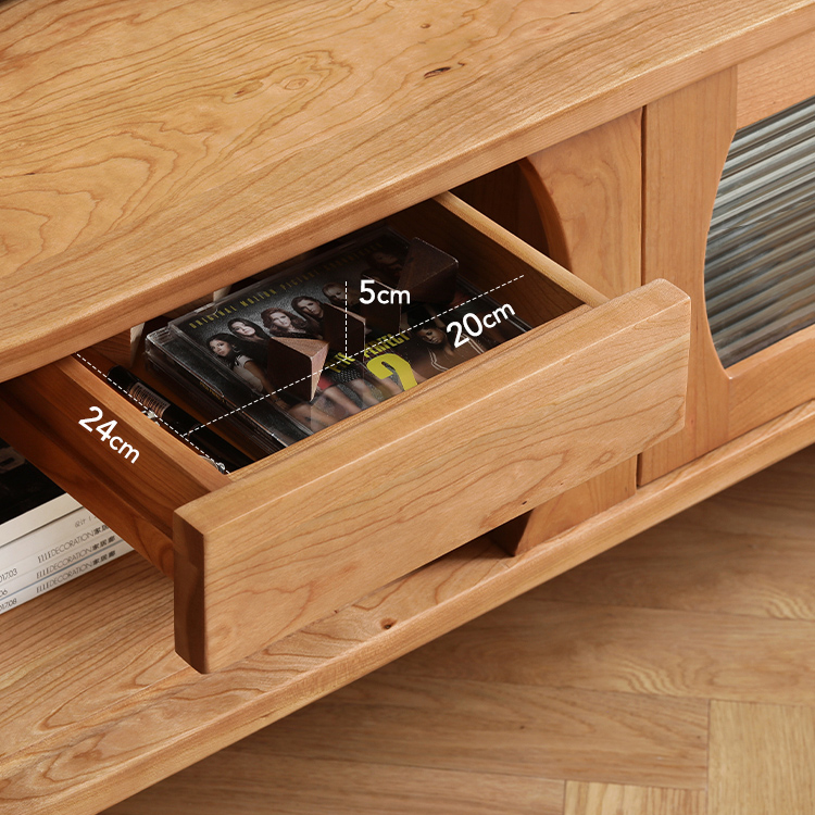 ROYALTY Solid Wood TV Console Stand 1.8m Cherry Colour Warehouse Sale $999 Final Price