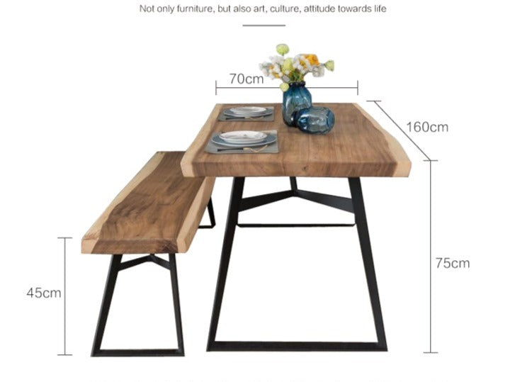 AVERY Solid Wood Dining Table