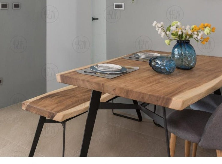 AVERY Solid Wood Dining Table Chair Set