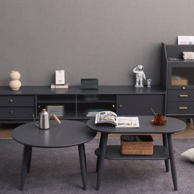 Alayah Japanese Scandinavian Coffee Table Solid Wood