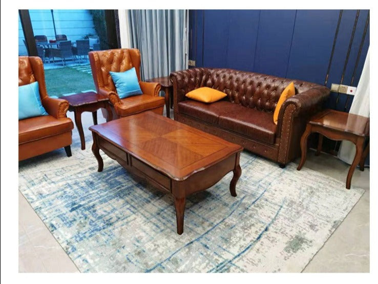 AVA HILTON American Style Solid Wood Square/Rectangular Coffee Table