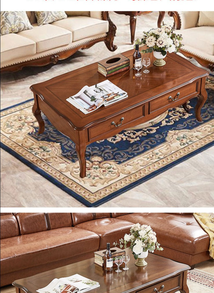 AVA HILTON American Style Solid Wood Square/Rectangular Coffee Table