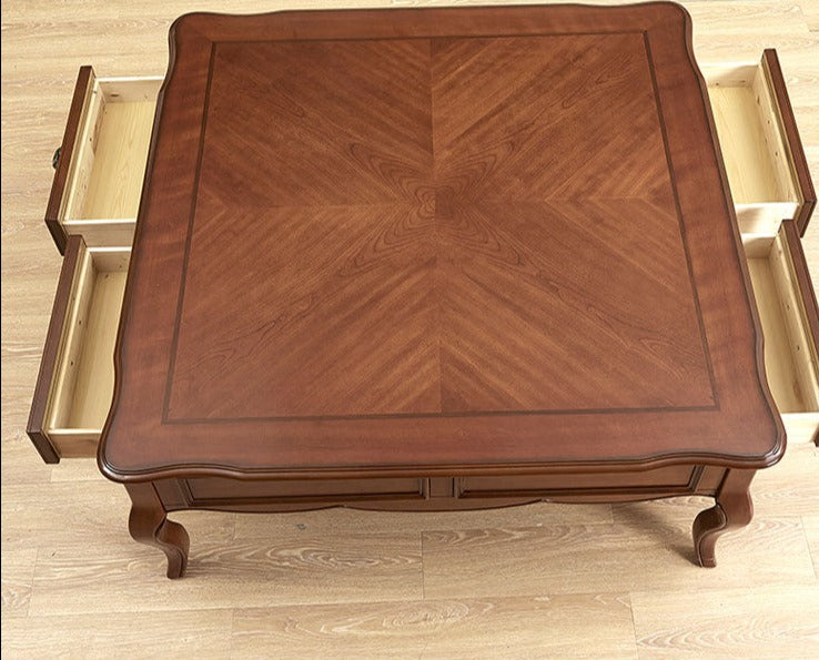 AVA HILTON American Style Solid Wood Square/Rectangular Coffee Table