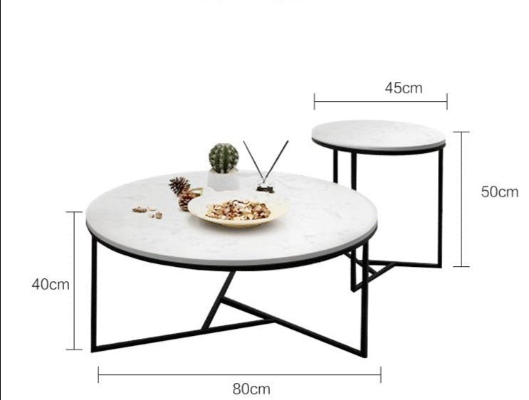 BENNETT Nordic Modern Nest of Round Coffee Table Combination
