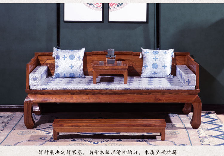 WAREHOUSE SALE EMERY Dynasty Daybed Sofa Solid Wood Modern Zen ( 3 Seater 4 Size 4 Design ) ( Special Price $1499 )