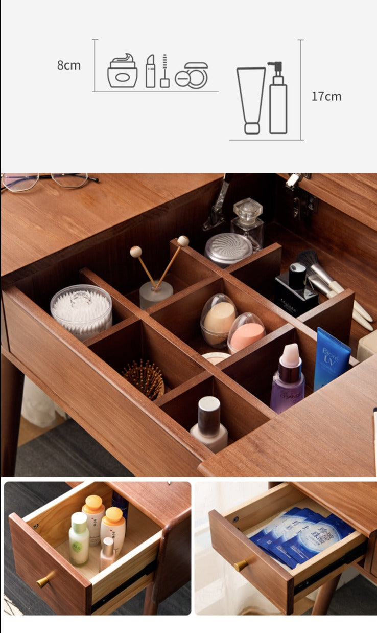 JAXON Dressing Table Solid Wood Vanity Desk