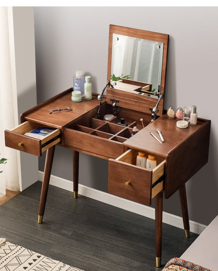 JAXON Dressing Table Solid Wood Vanity Desk
