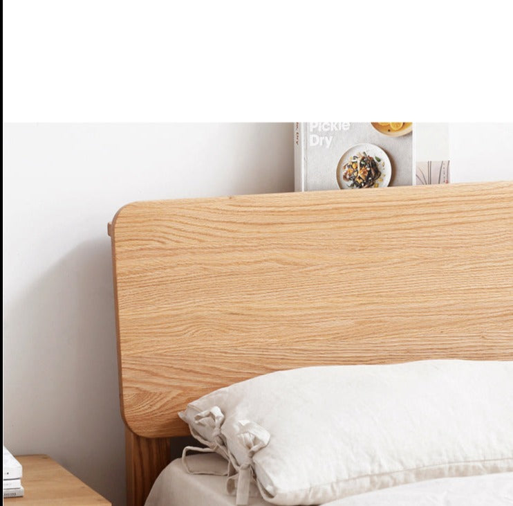 WAREHOUSE SALE Madeline BRYSON Japanese Nordic Bed Solid Wood Super Single Walnut Color One in stock while stock last