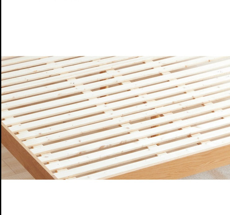 WAREHOUSE SALE Madeline BRYSON Japanese Nordic Bed Solid Wood Super Single Walnut Color One in stock while stock last