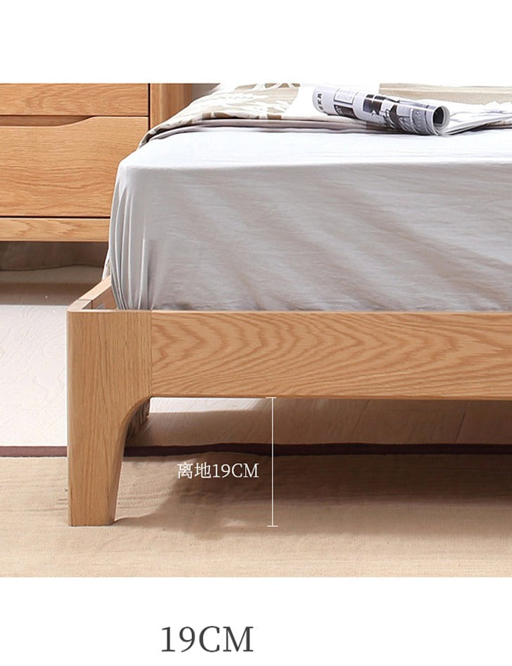WAREHOUSE SALE Madeline BRYSON Japanese Nordic Bed Solid Wood Super Single Walnut Color One in stock while stock last