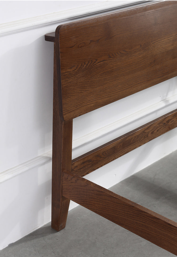 WAREHOUSE SALE Madeline BRYSON Japanese Nordic Bed Solid Wood Super Single Walnut Color One in stock while stock last