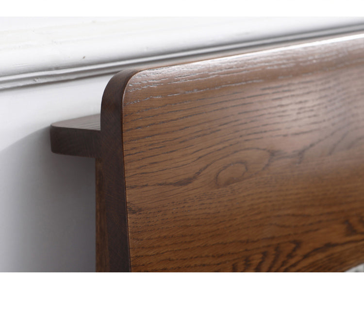 WAREHOUSE SALE Madeline BRYSON Japanese Nordic Bed Solid Wood Super Single Walnut Color One in stock while stock last