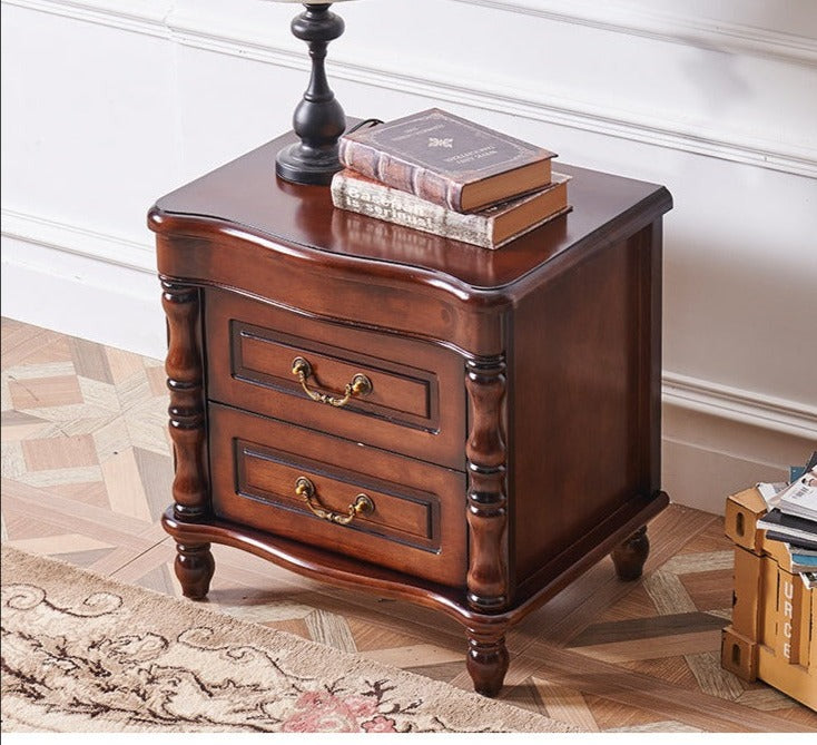 SOPHIA HILTON American Style Solid Wood Bedside Table Modern Classic
