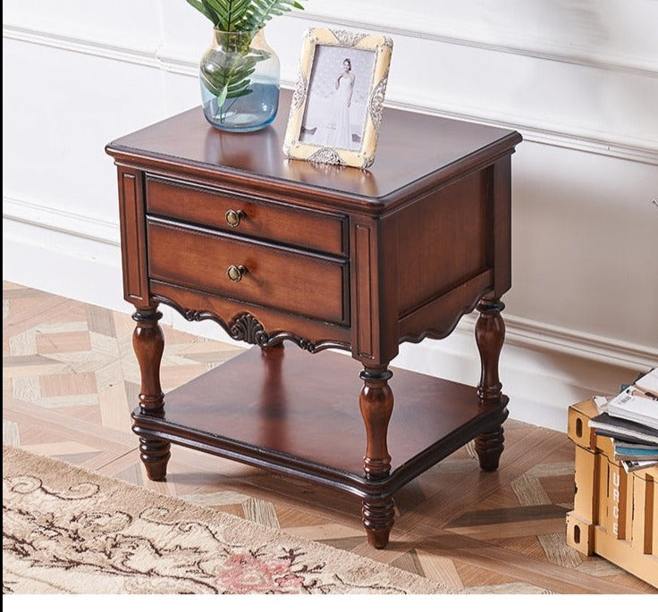 SOPHIA HILTON American Style Solid Wood Bedside Table Modern Classic
