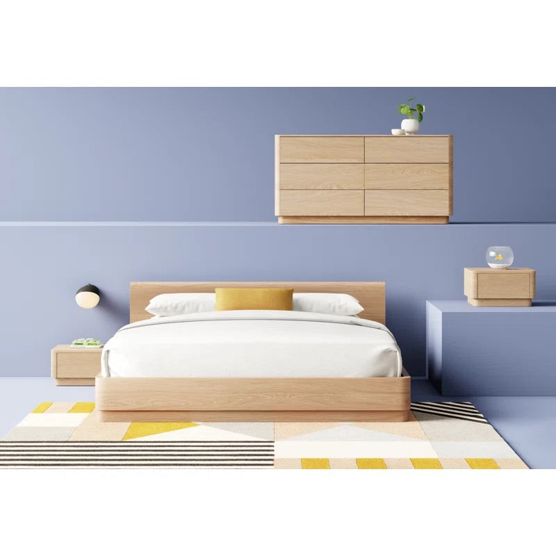 NILSA SHERATON Scandinavian Solid Wood Tatami Bed Frame