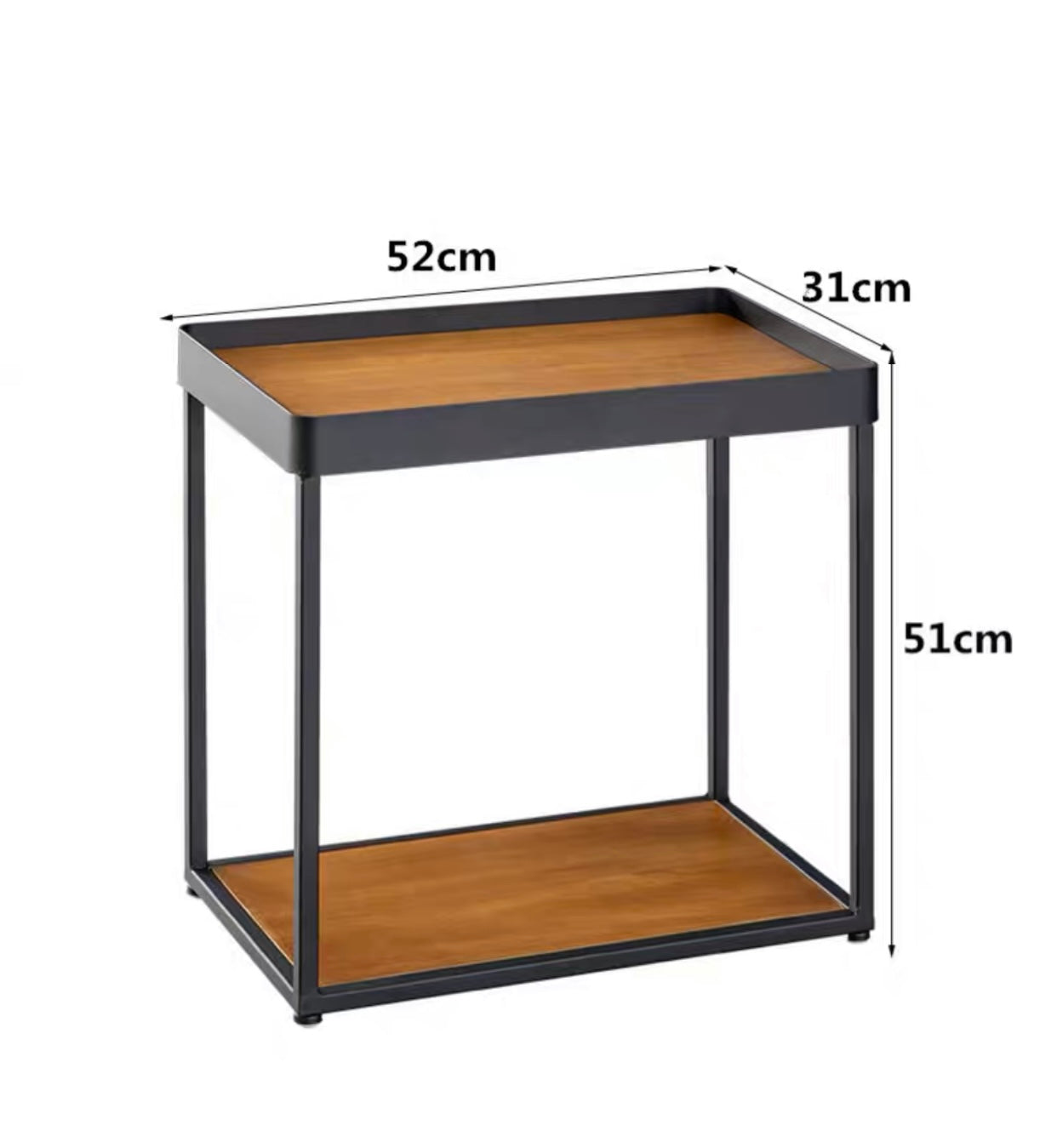 ARRY COURTYARD Scandinavian Solid Wood Side Table Bedside