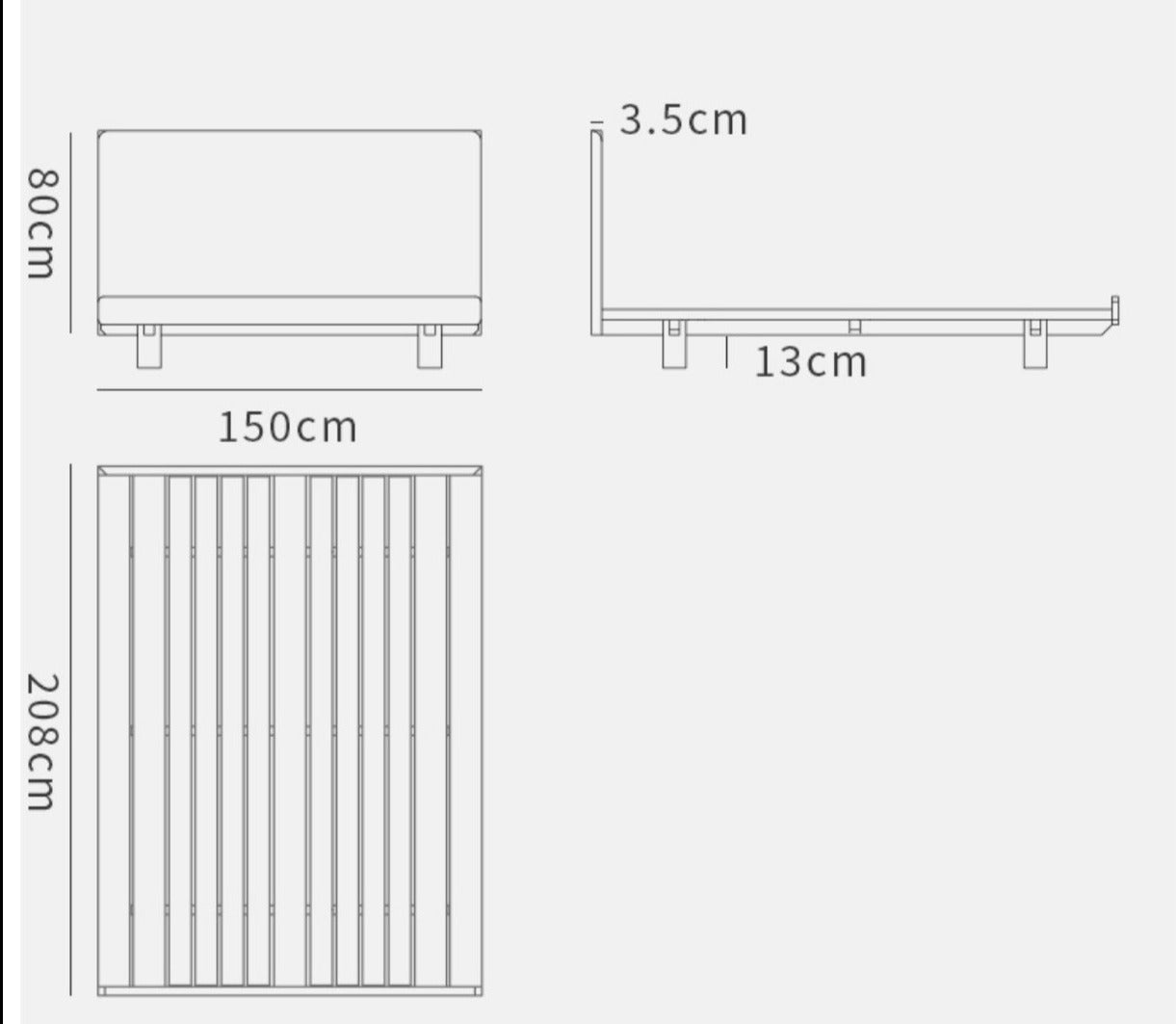 GUSTUS SHERATON Scandinavian German Solid Wood Wabi Sabi Bed Frame