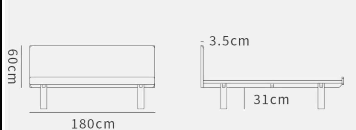 GUSTUS SHERATON Scandinavian German Solid Wood Wabi Sabi Bed Frame