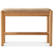 Scandinavian Oak Wood Shoe Changing Bench FUJI
