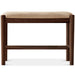 Japandi Oak Wood Shoe Changing Bench FUJI WALNUT