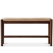 Japandi Oak Wood Shoe Changing Bench FUJI WALNUT