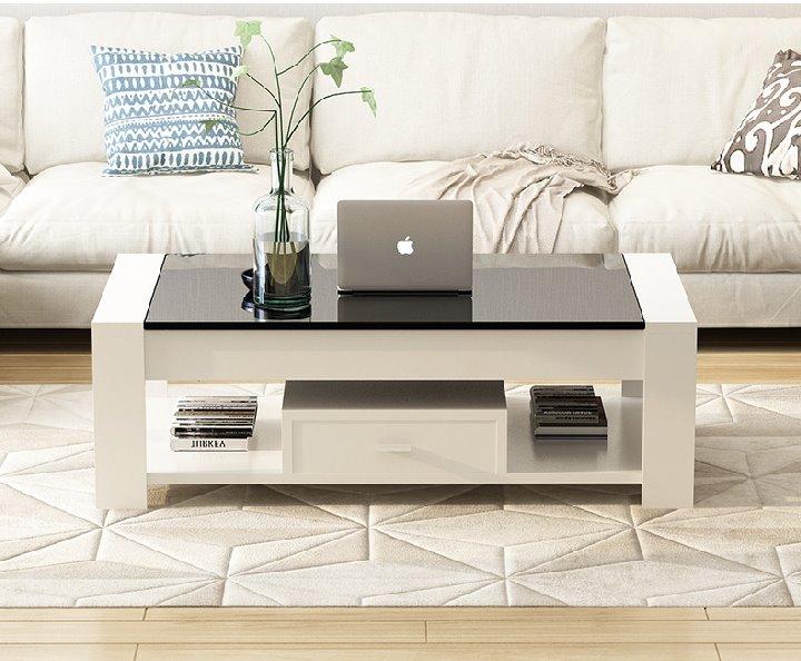 GRACE Modern Tempered Glass Coffee Table
