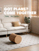 Scandinavian Rubber Wood Stackable Stool With Wheels FRIDAY