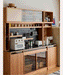 Scandinavian Cherry Wood Sintered Stone Side Cabinet TIMELESS