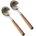Japandi Walnut Wood 304 Stainless Steel Spoon and Fork 2IN1 Set WOODLAND