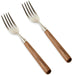 Japandi Walnut Wood 304 Stainless Steel Spoon and Fork 2IN1 Set WOODLAND