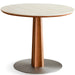 Bauhaus Cherry Wood Sintered Stone Round Dining Table PINECONE