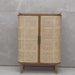 Goffney Rattan Shoe Cabinet