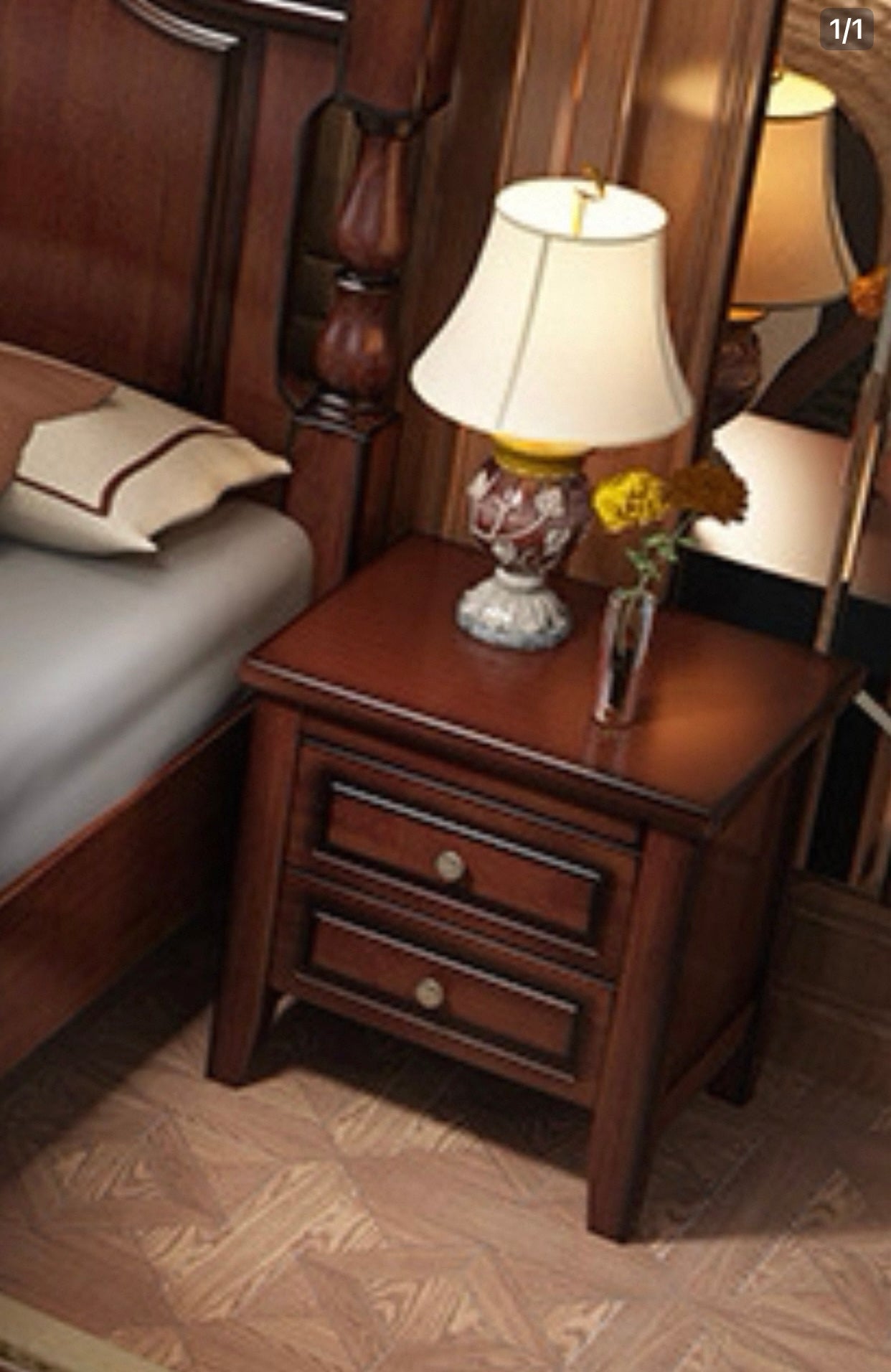 DENBY COURTYARD American Pure Solid Wood Bed Frame