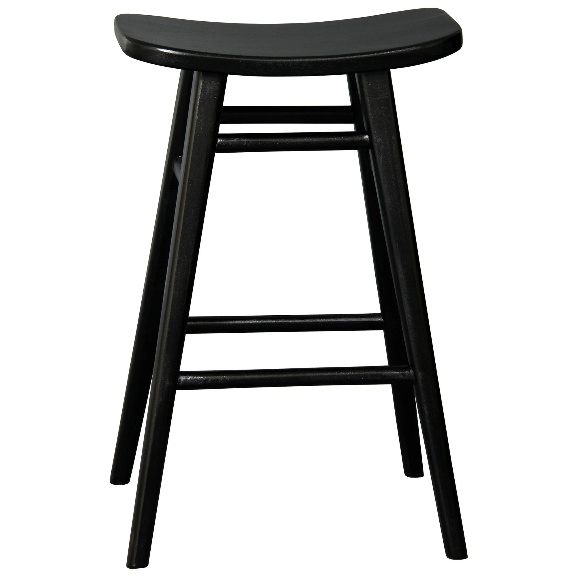 MP Amst Solid Teak Timber 68cm Oval Bar Stool, TEK168 BR 068 OV