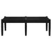 Kelly Teak 2 Seater Bench 125x35x45cm with Black Loom - TEK168 BE 125 RTKL (WN) Walnut color