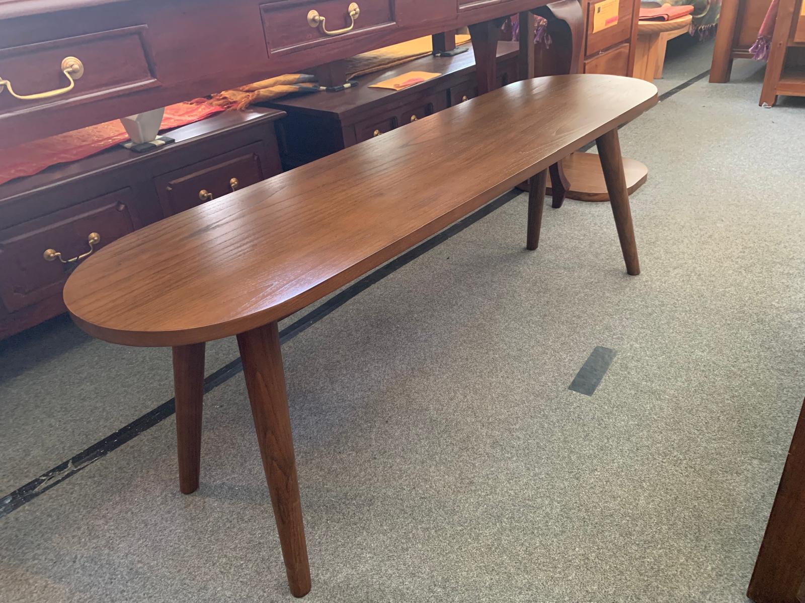 Huntley Solid Oak Bench 130 cm Full Solid TEK168 BE 130 35 OV (WN) Walnut color