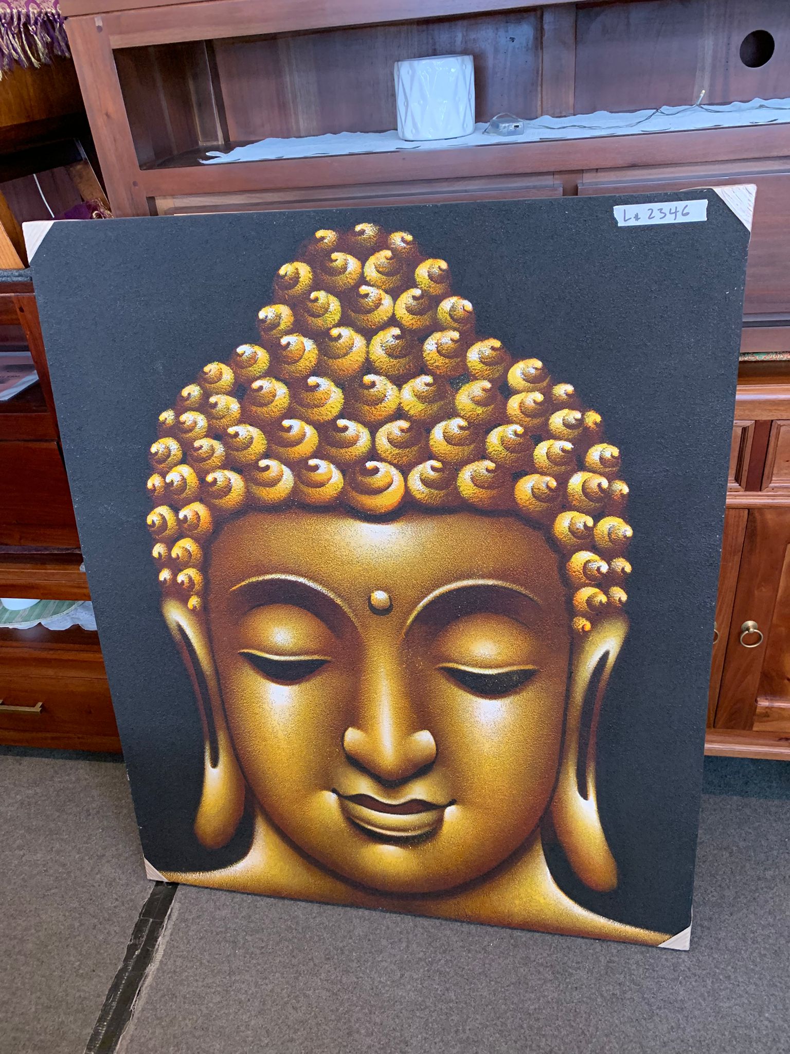 Red Buddha Painting