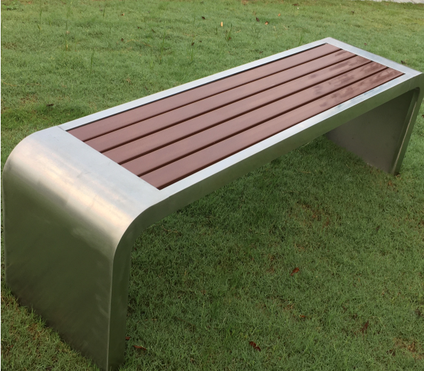 GENNA Solid Wood Iron Outdoor Park Bench