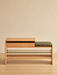 Scandinavian Cherry Wood Shoe Changing Bench MORI