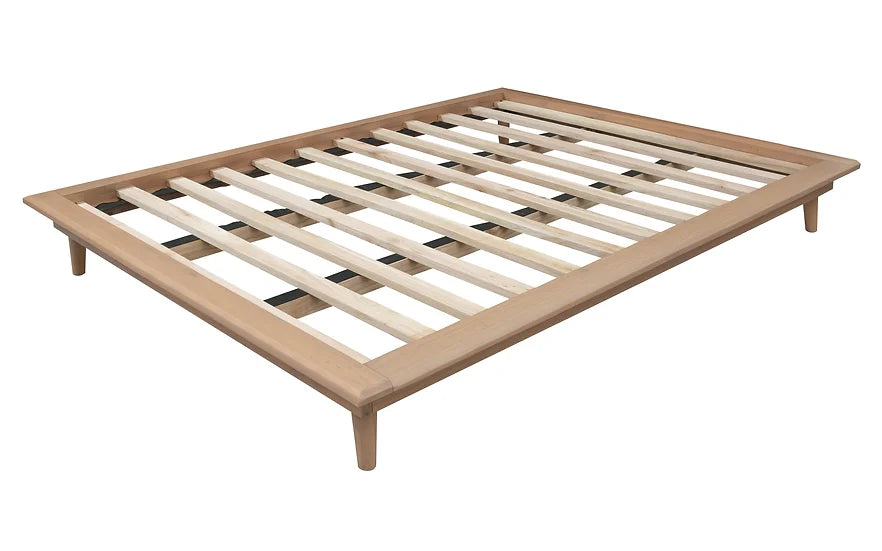 WYNHAM Boston Gatsby Solid Teak Wood Timber Platform Bed Frame