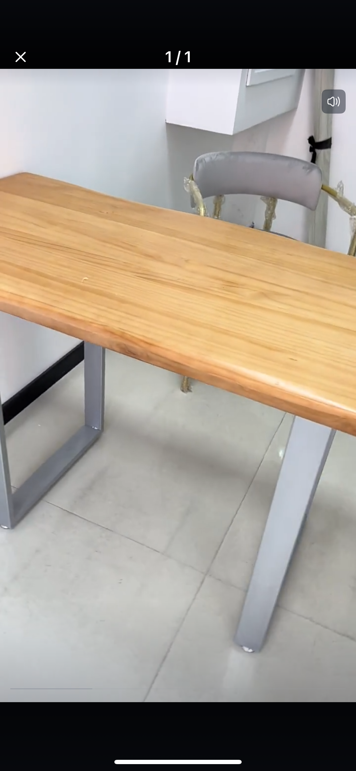 AUSTIN Loft Design Modern Solid Wood Slab Dining Table