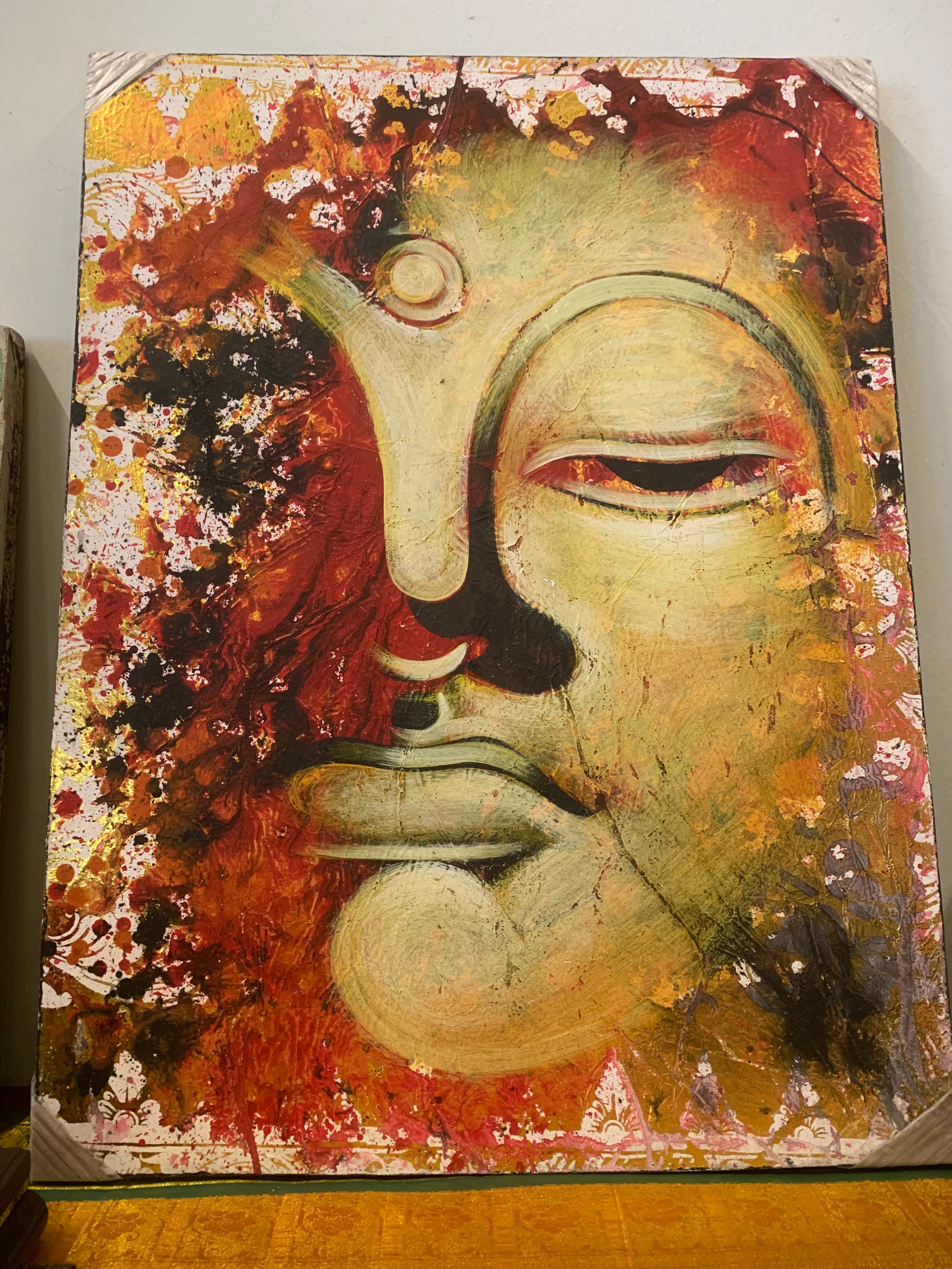 Red Buddha Painting